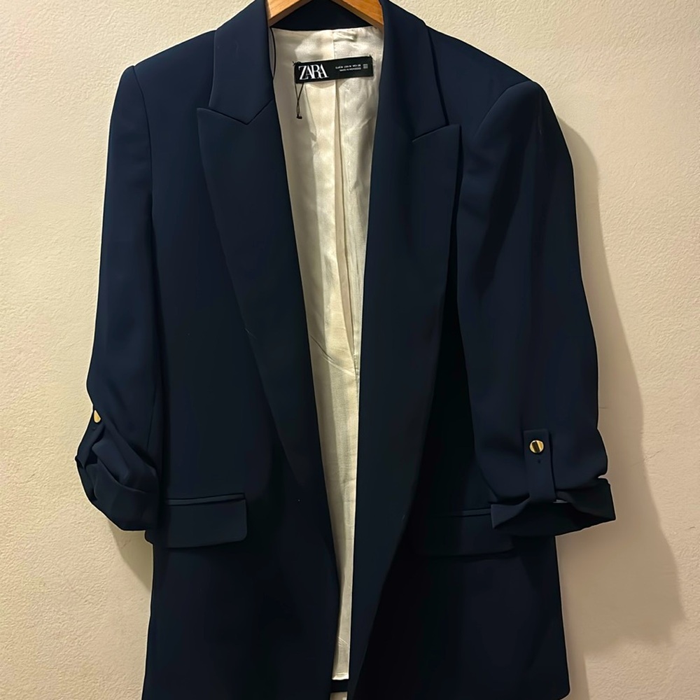 Zara suit jacket size M Navy